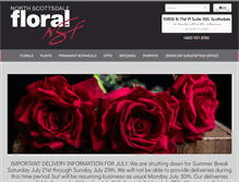 Tablet Screenshot of northscottsdalefloral.net